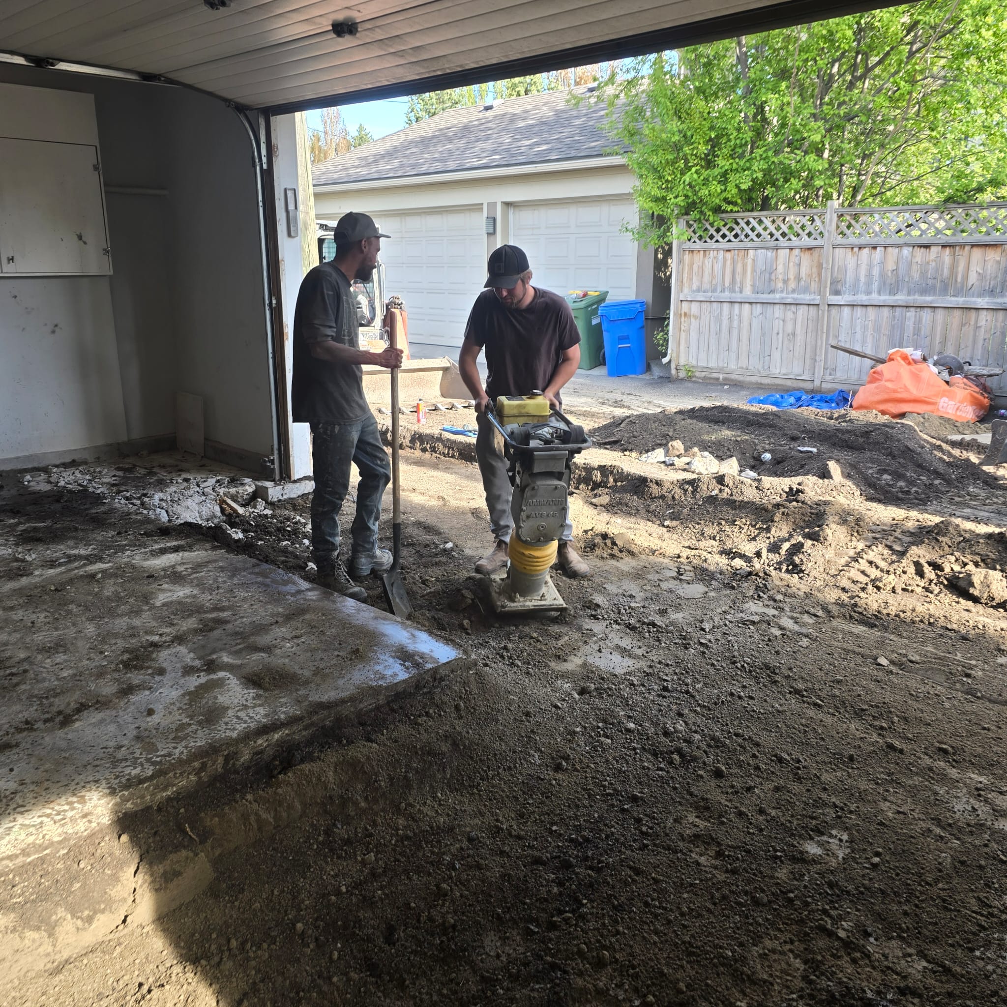 Garage Pad Prep & Compaction